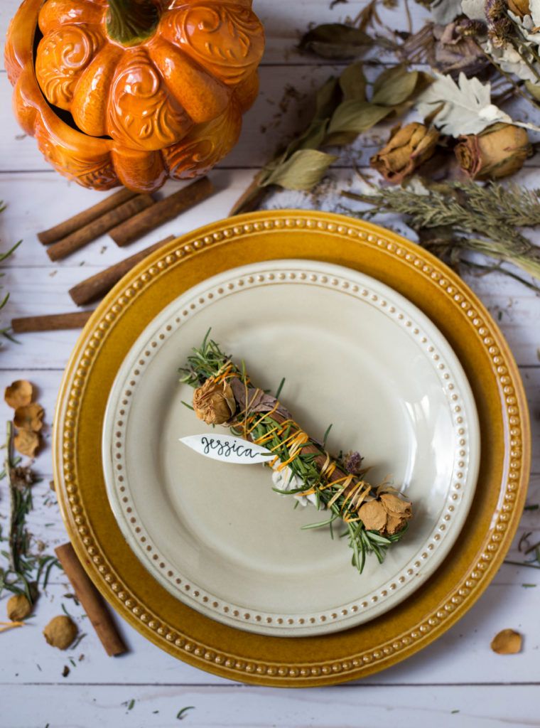 Centerpieces starring White Pumpkins