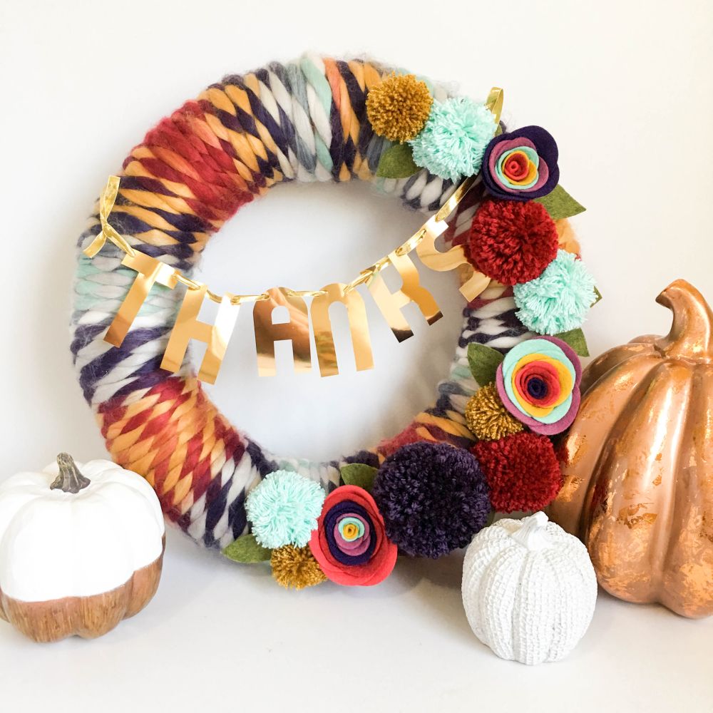 Thanksgiving wreath idea