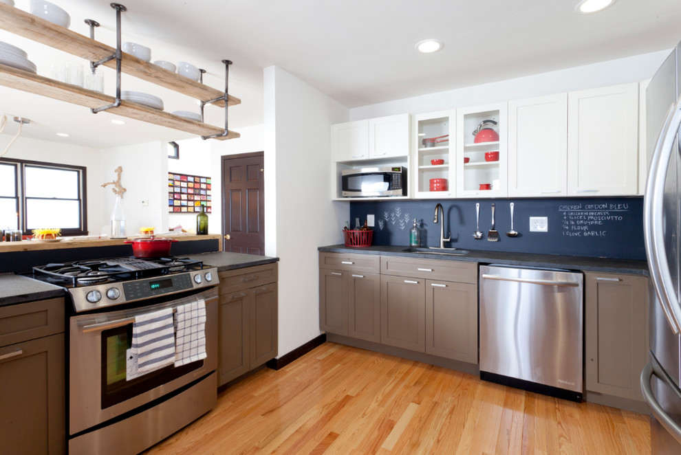 Chalkboard backsplash