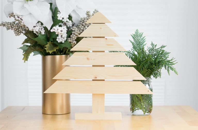DIY Rustic and Modern Wood Christmas Tree