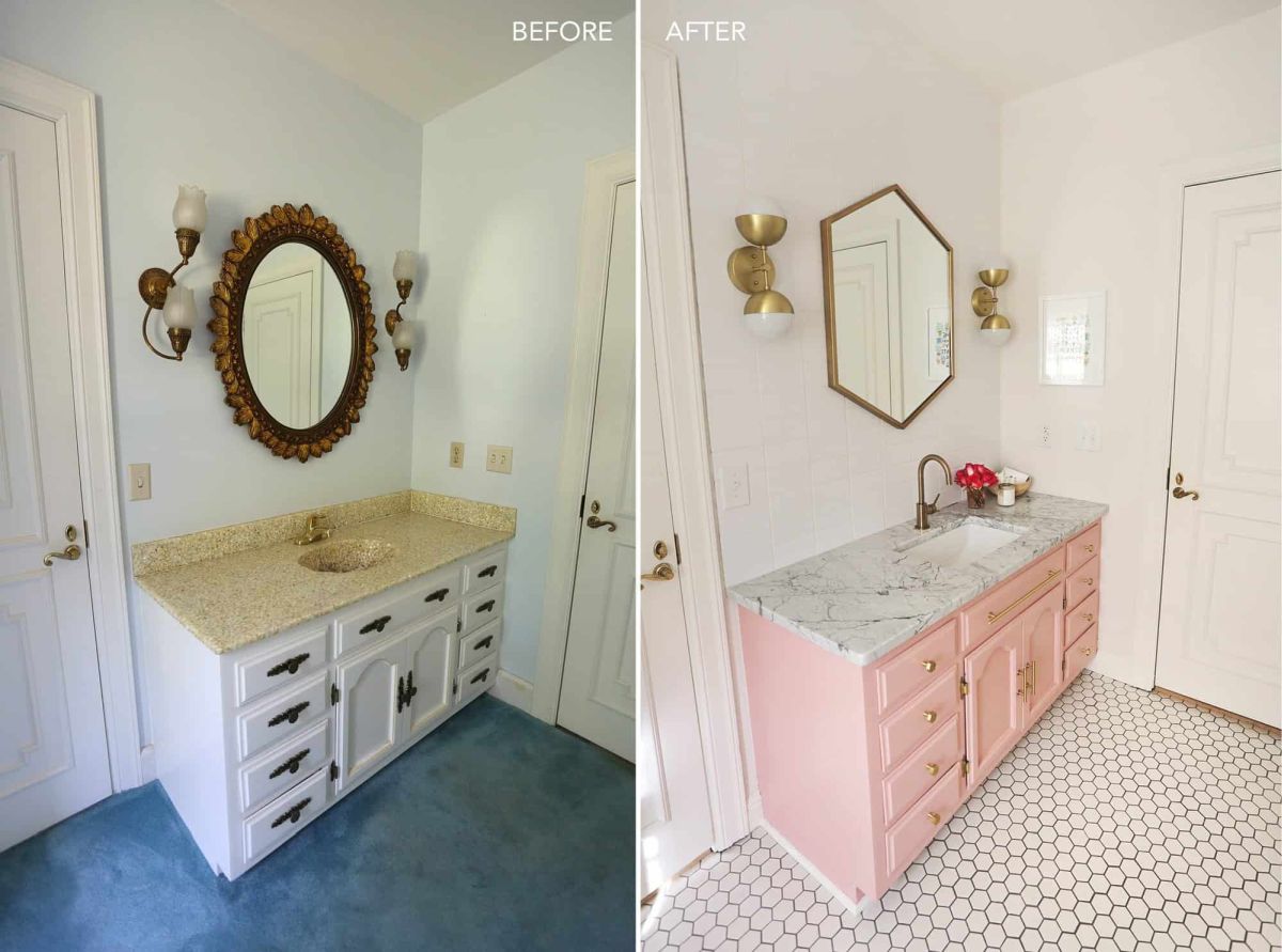 Diy bathroom farmhouse remodel