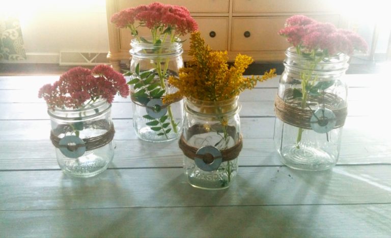 Fishnet Wrapped Mason Jar Craft - It All Started With Paint