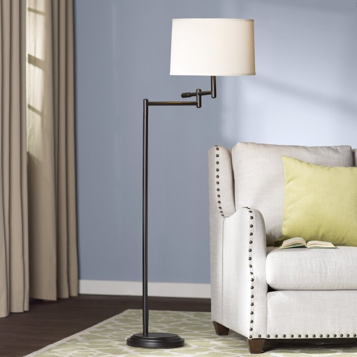 David floor lamp in brass