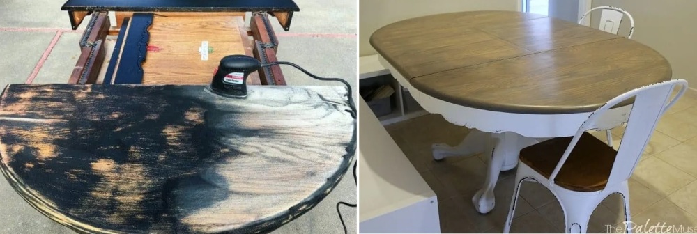 How to refinish a painted table