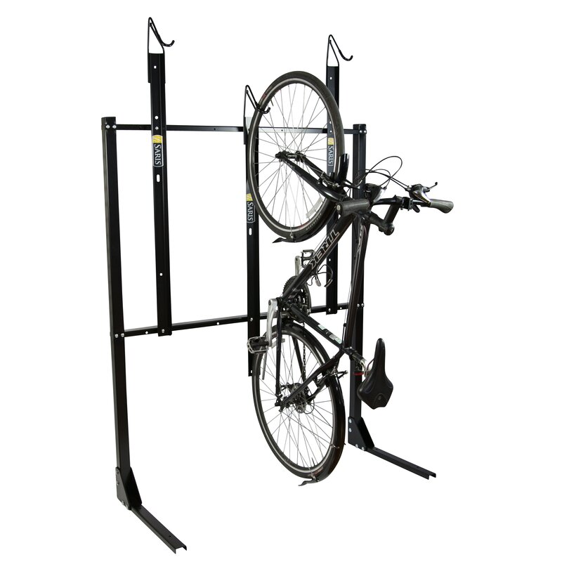 Vertical Single Sided Anchored Bike Rack