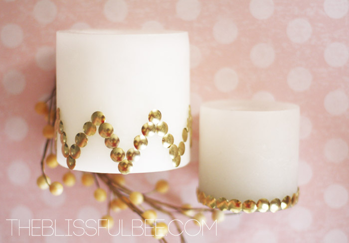 Dollar Tree Candle Holder Makeover