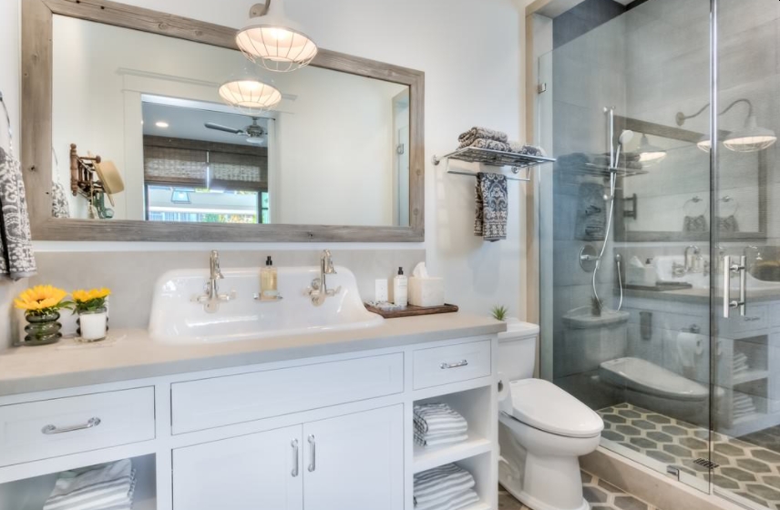 Modern Farmhouse Bathroom Reveal - Shanty 2 Chic