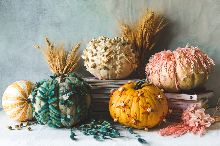 Preserved Flower Pumpkins