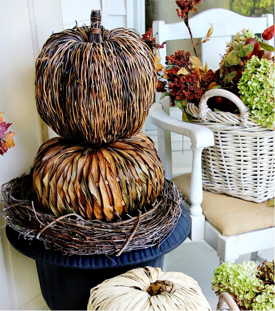 Rattan Pumpkins