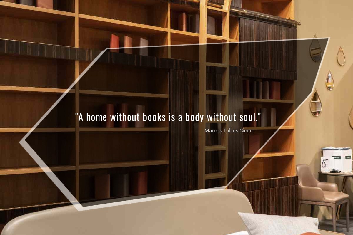 A home without books is a body without soul - Marcus Tullius Cicero