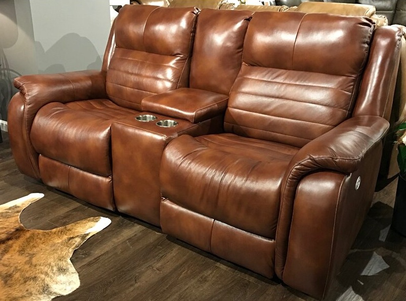 Essex Leather Reclining Loveseat