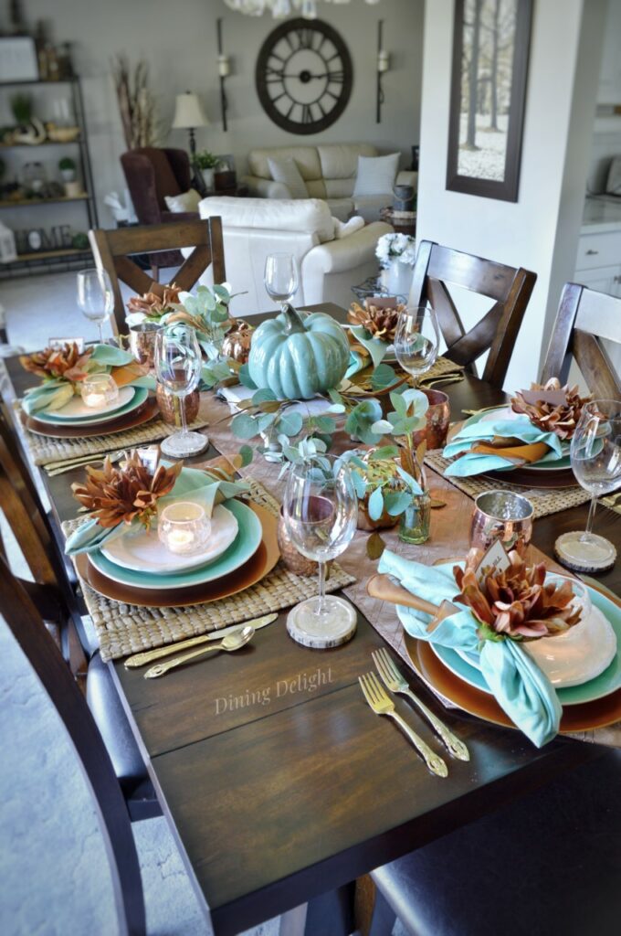 Copper teal thanksgiving tablke 680x1024