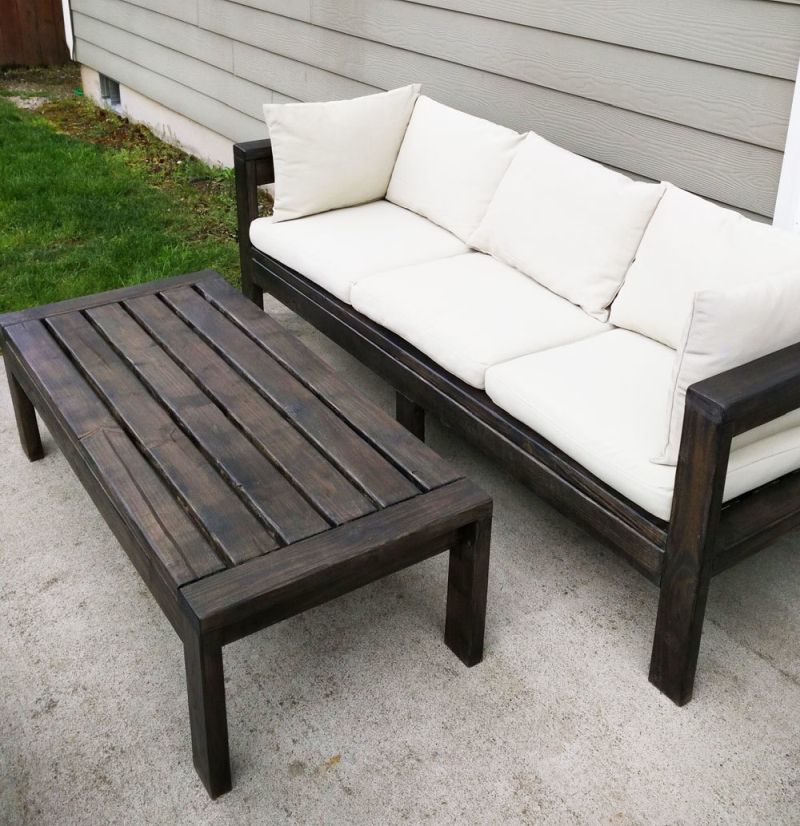 Diy ana white outdoor sofa couch