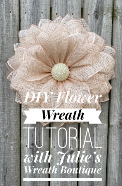 DIY Deco Mesh Flower 