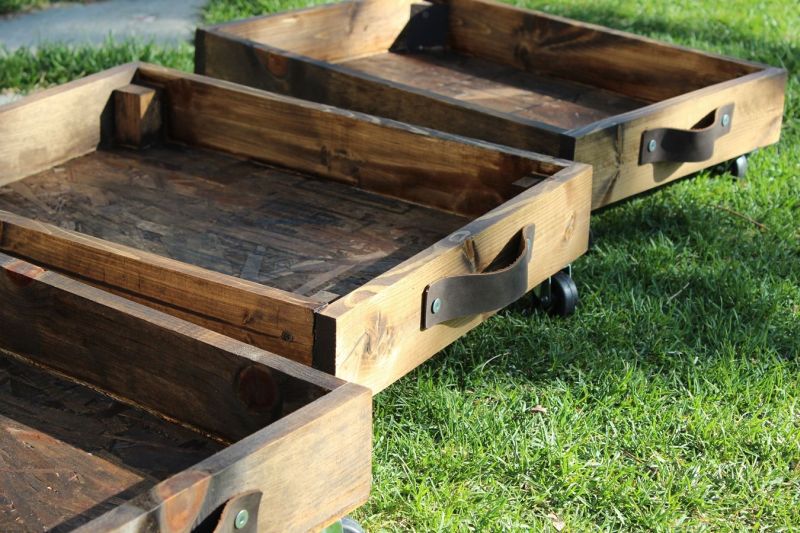 DIY Rolling Storage Cart