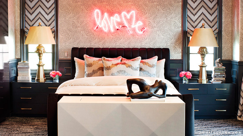 Neon lights in bedroom fancy