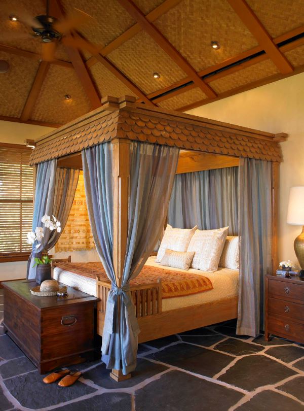 Tropical canopy bed