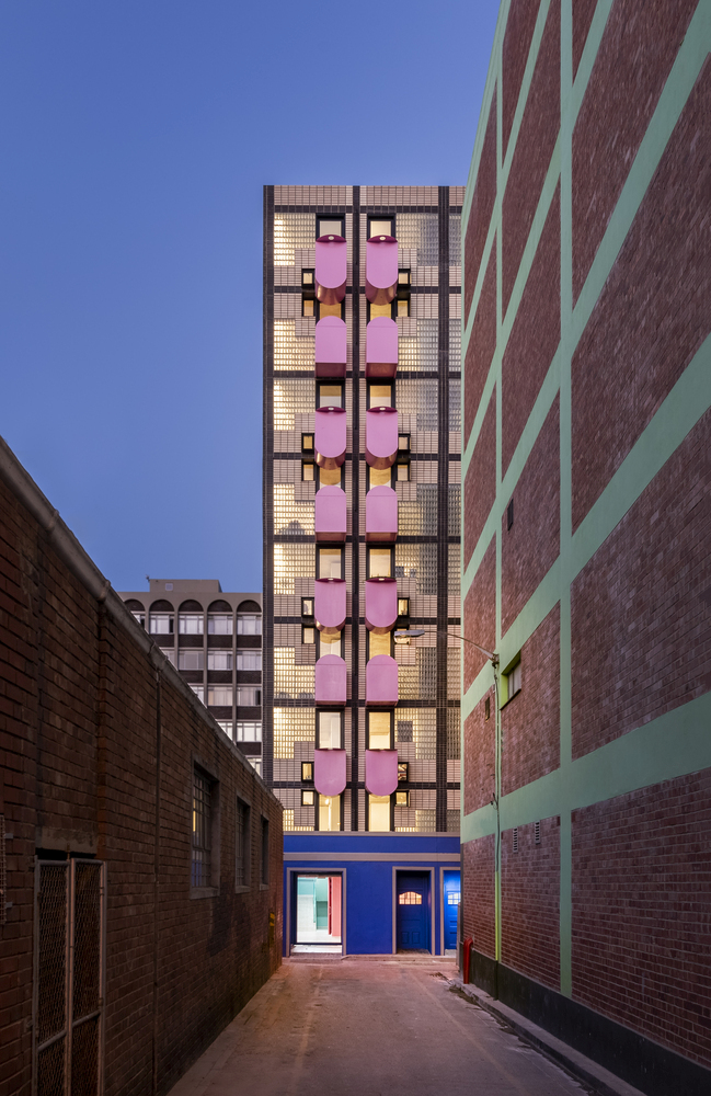 Eye Popping Pink Balconies