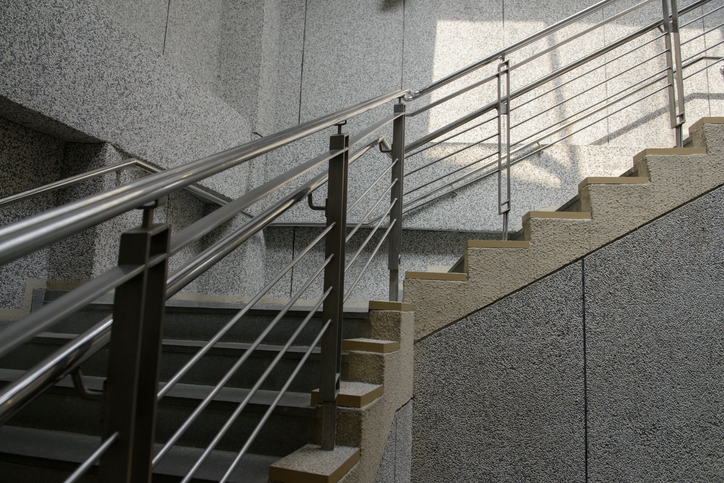 Steel handrail