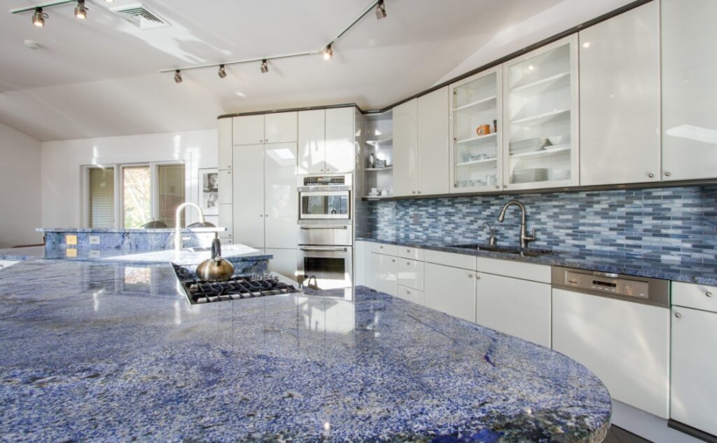 Blue Backsplash