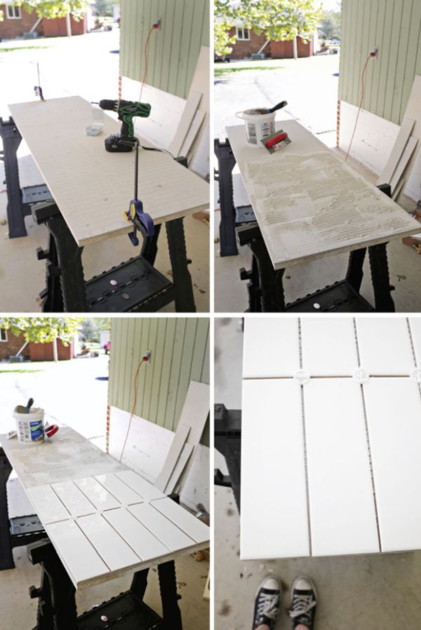 Building An Outdoor Tile Countertop