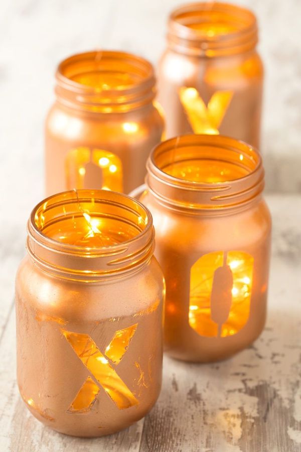 Mason jar votives