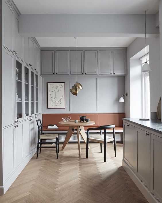 White Oak Herringbone Floor