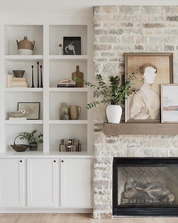 How to Paint a Stone Fireplace - An Easy DIY Project - allisa jacobs