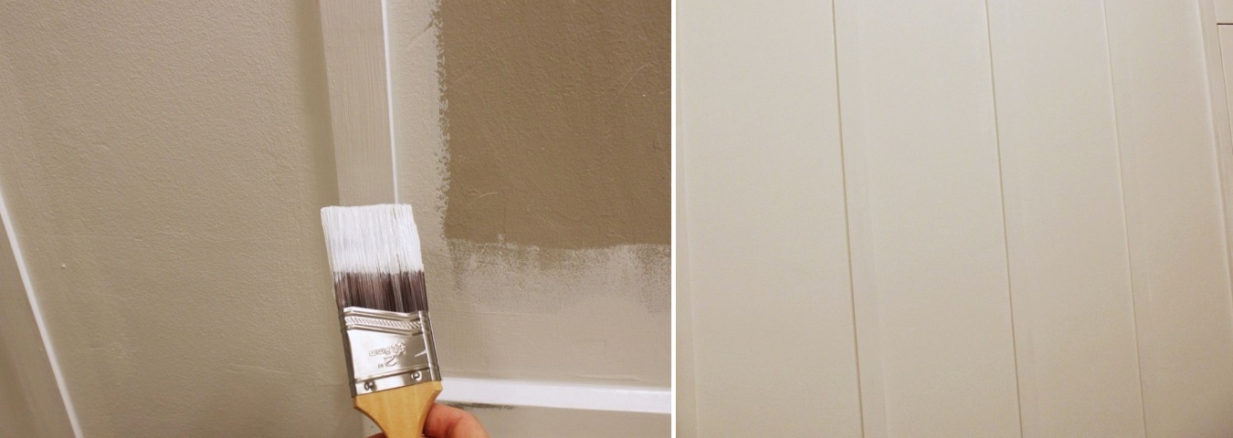Painting the board and batten