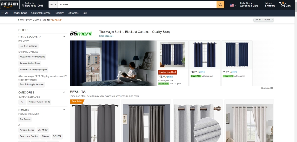 Amazon curtains