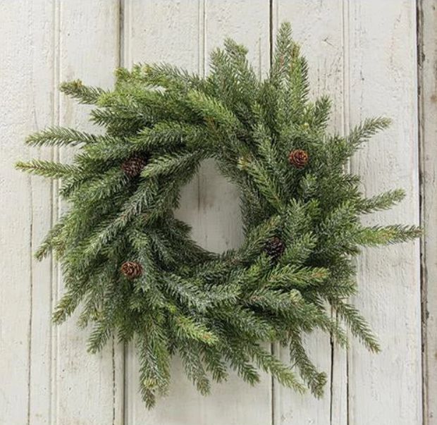 White spruce wreath