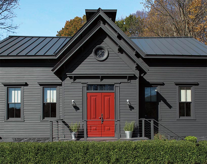 Charcoal Gray Exterior House Paint