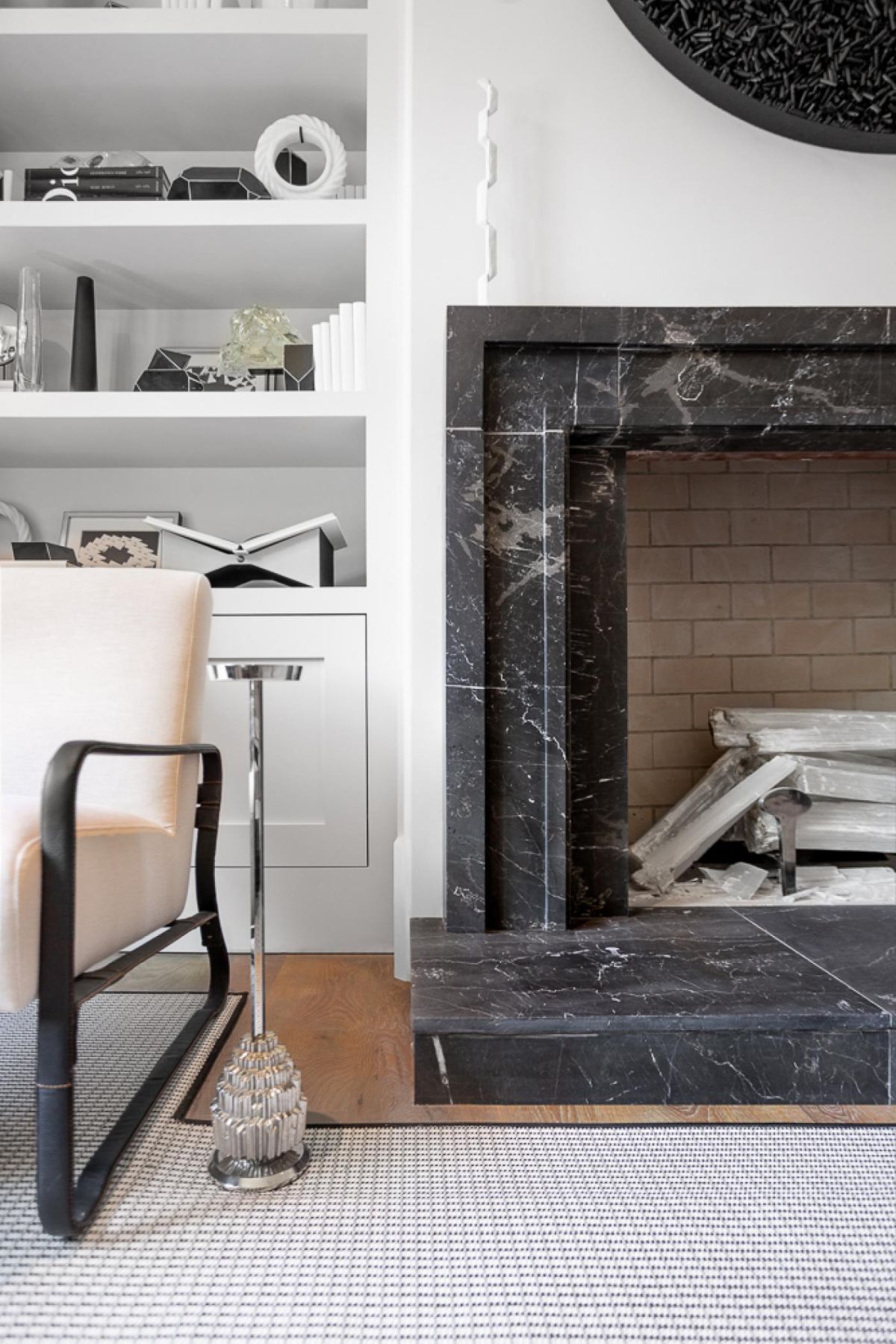 Modern Marble Fireplace