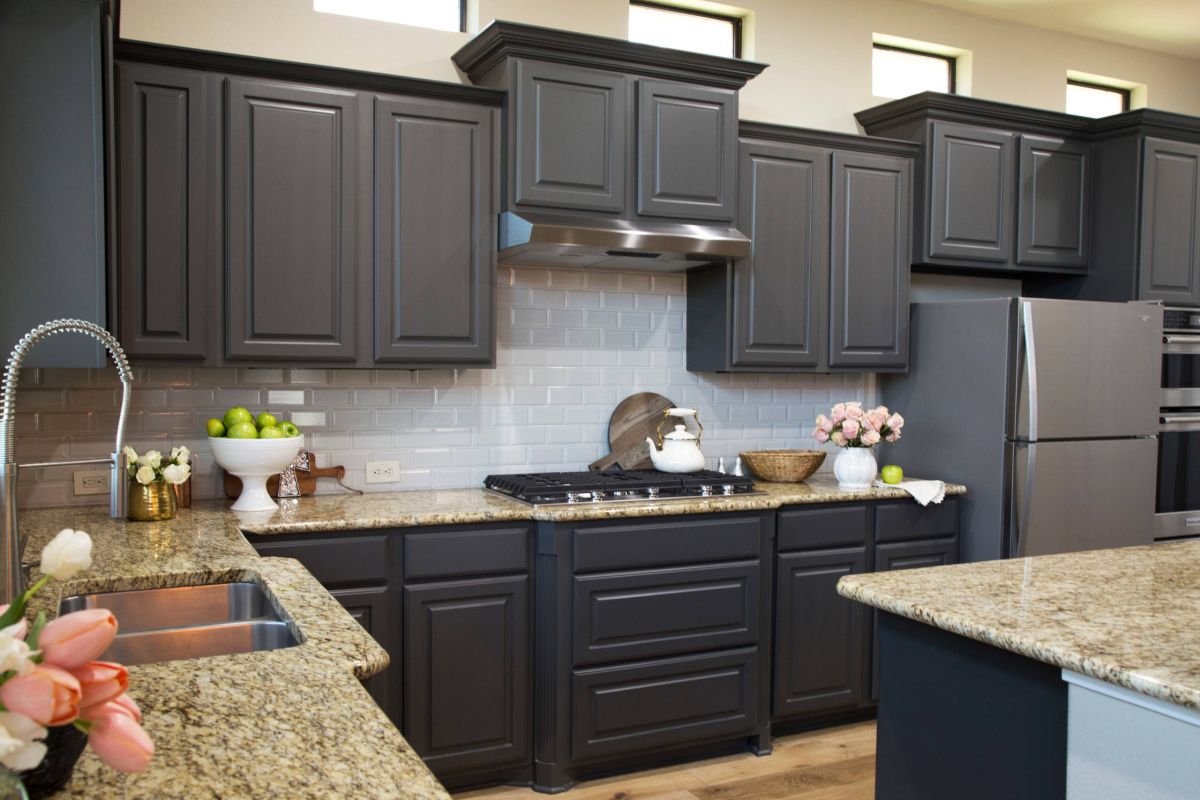 Dark Kitchen Cabinets With Benjamin Moore Kendall Charcoal