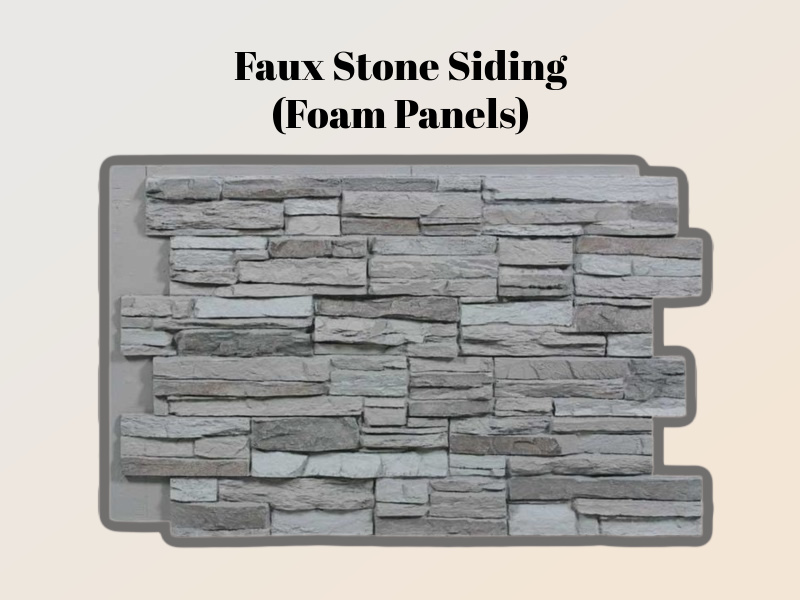 Faux Stone Siding (Foam Panels)