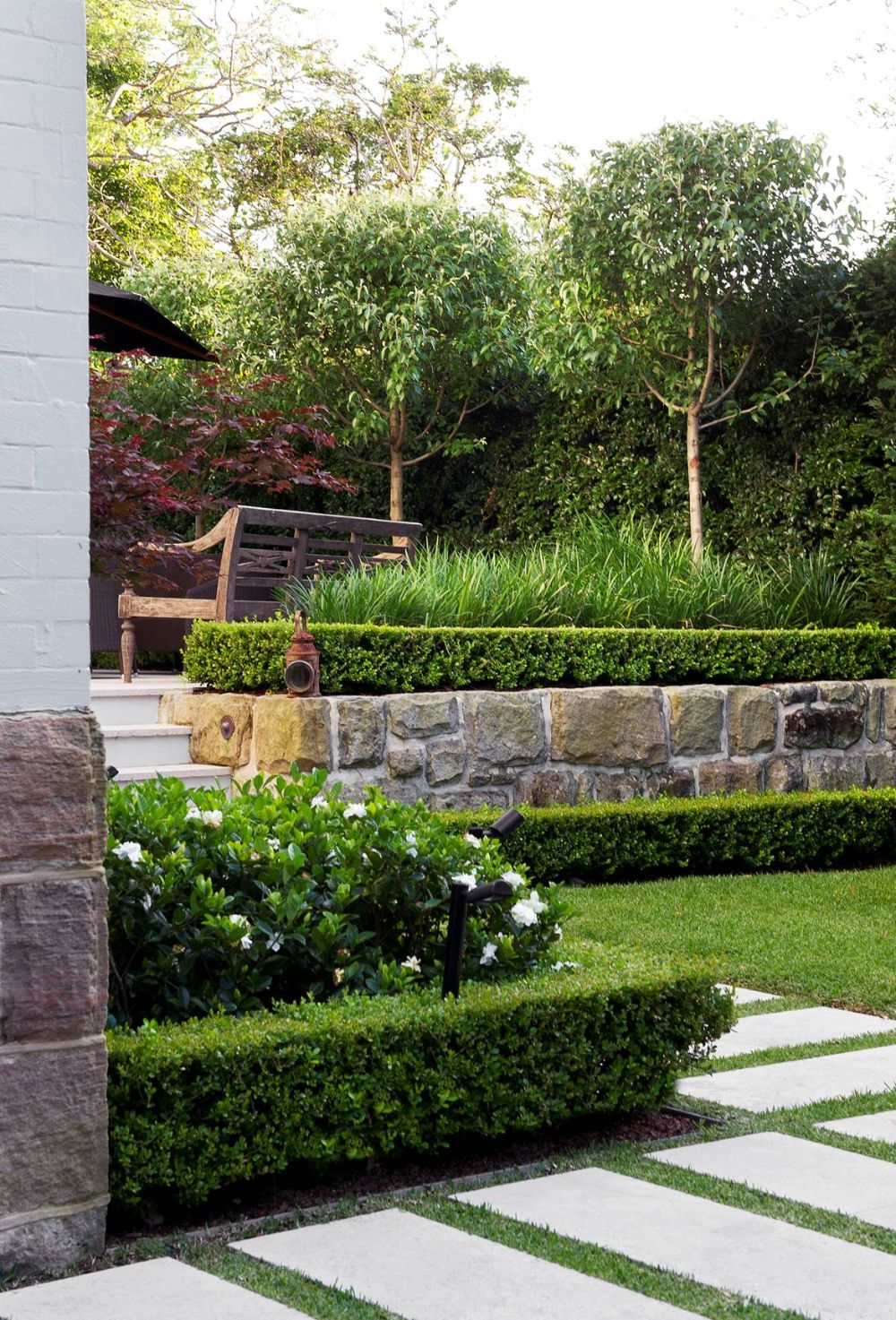 Natural Stone Retaining Wall