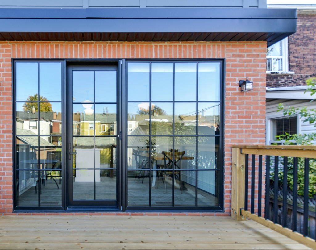 Exterior Black Fiberglass French Doors