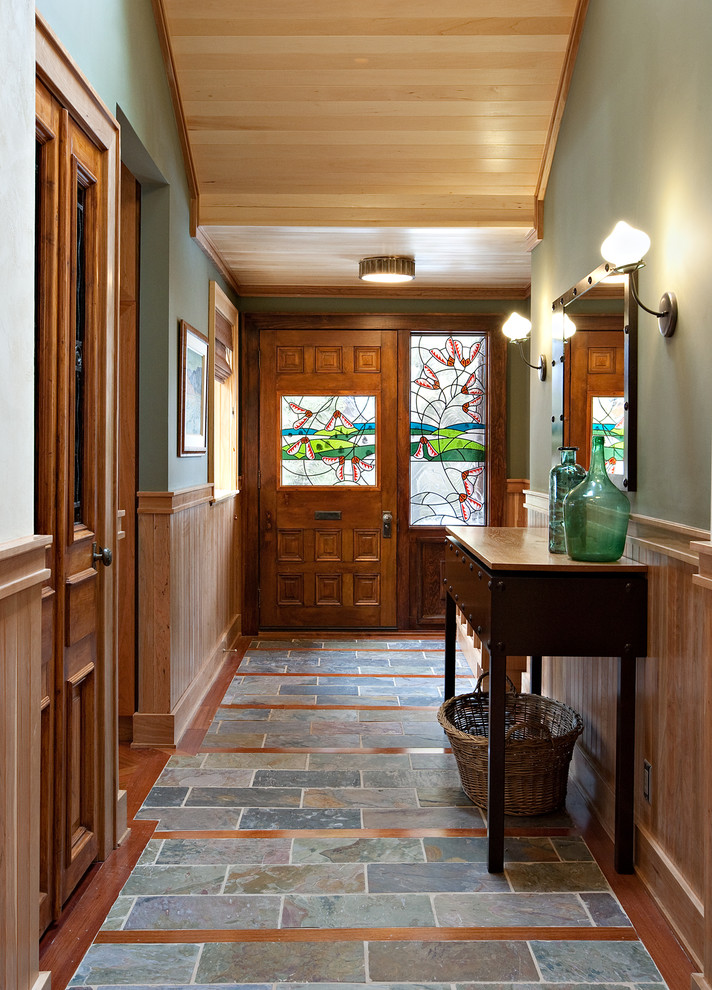 Natural Wood Wainscoting