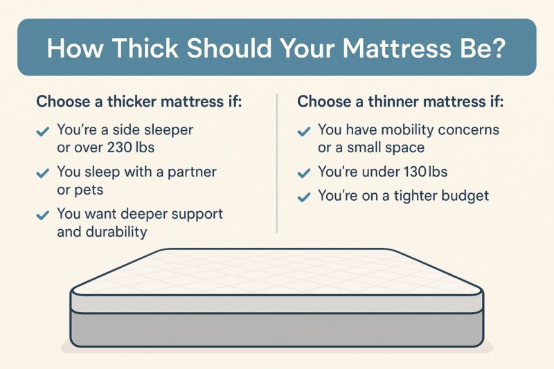 How Thick Should Your Mattress Be?