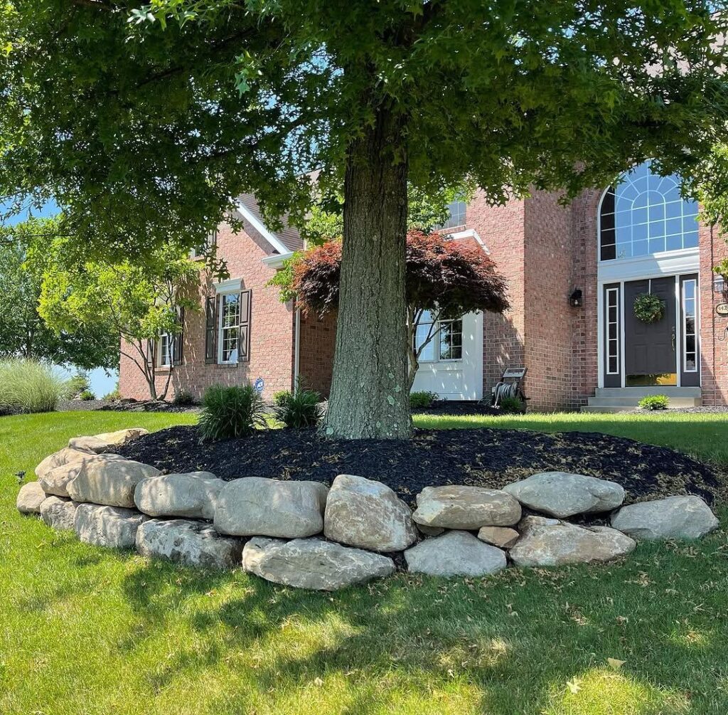 Tree Base Border 15 Backyard Design Ideas for 2026 Where Boulders Replace Flat Edges and ...