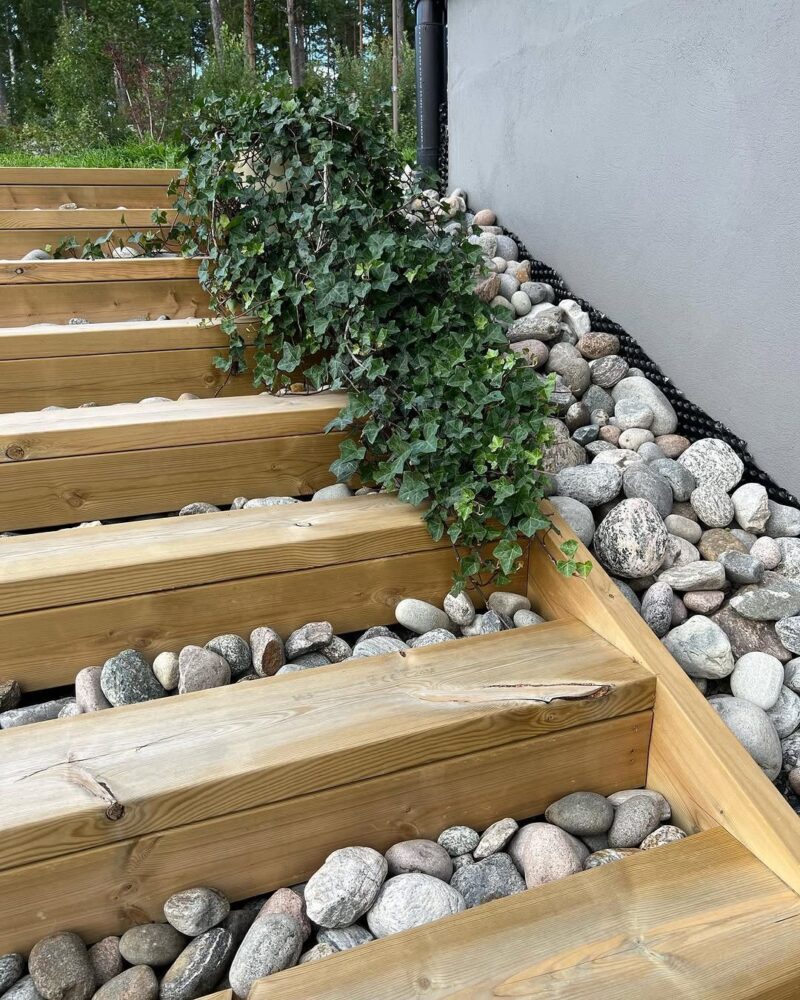 Timber Steps Texture 18 Garden Stair Ideas for 2026 Where Slopes Turn Into Structured ...