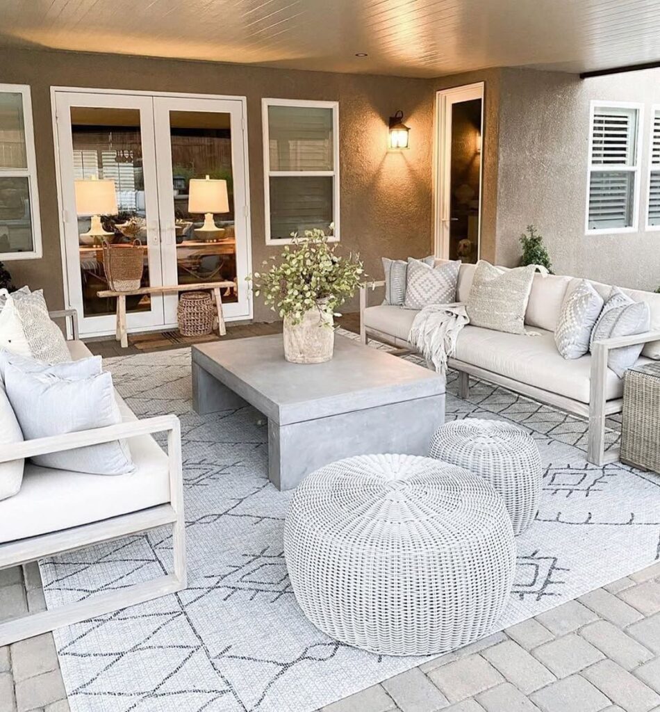 14 Patio Ideas for 2026 Where Outdoor Rugs Turn Empty Surfaces Into ...