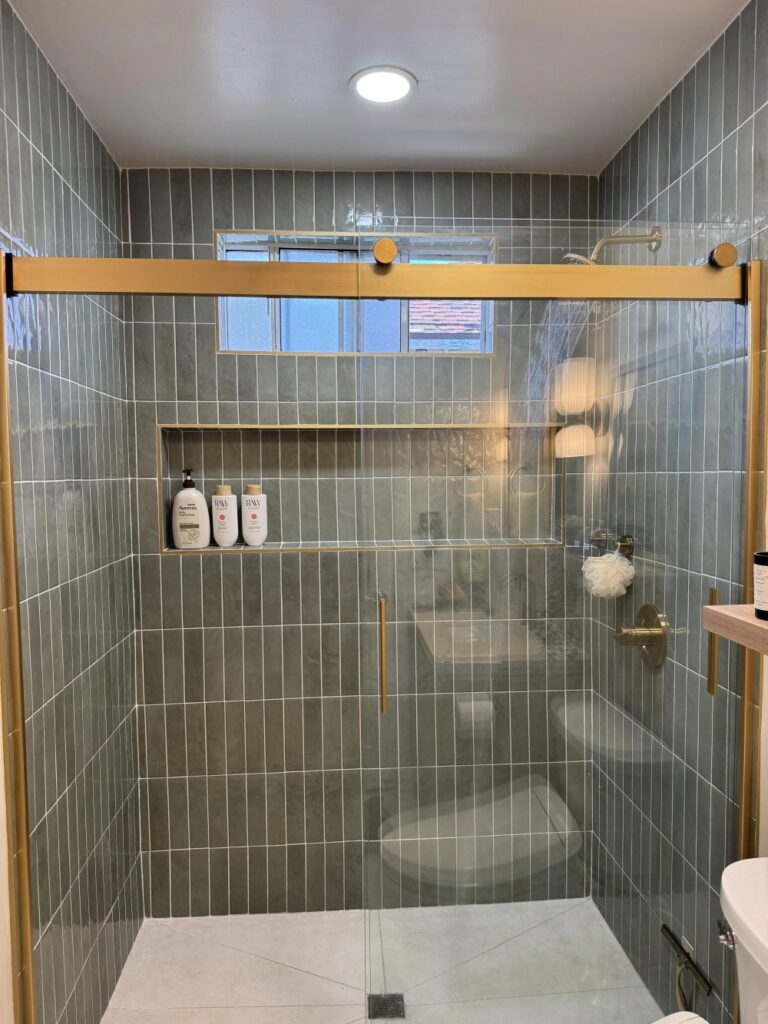 She Replaced the Old Framed Shower and the Bathroom Started Feeling ...