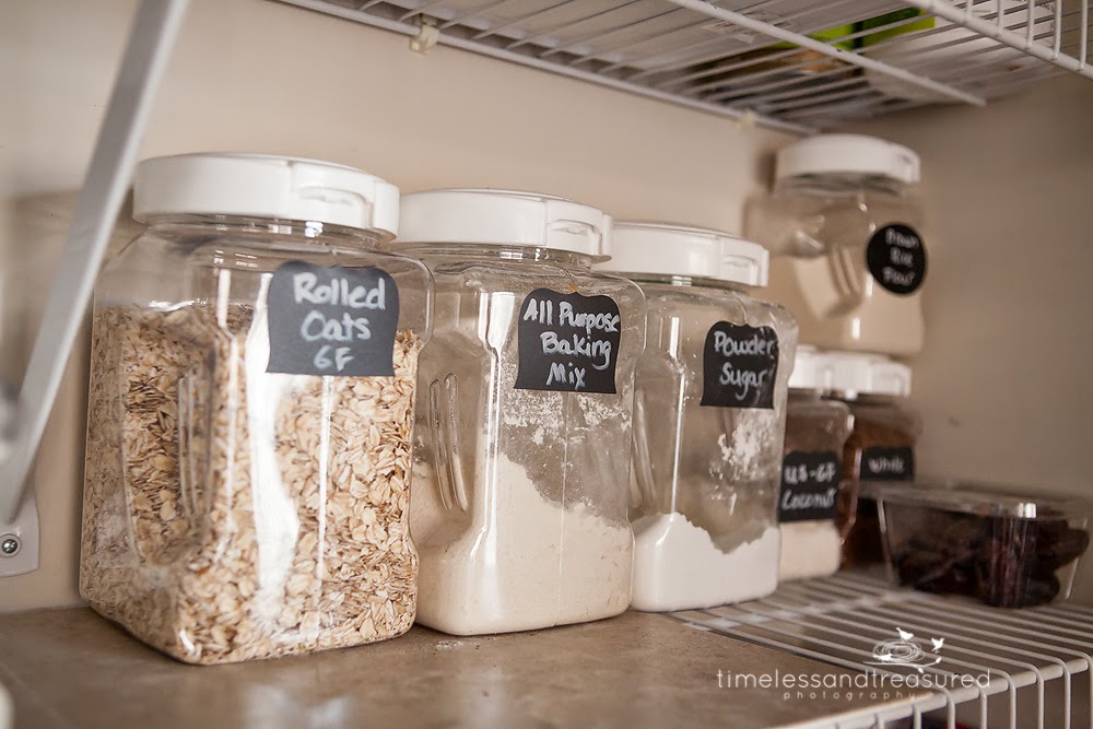 Clear Containers Make Baking Ingredients Easy to Identify