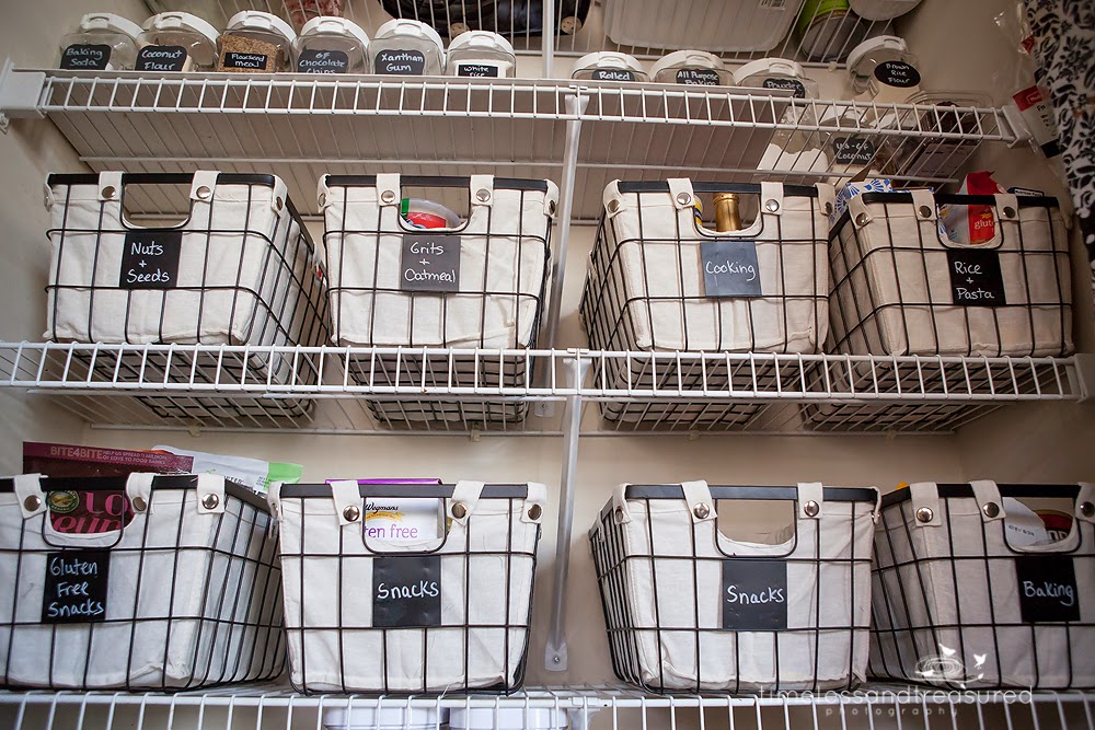 Labeled Baskets Give Each Food Category Its Own Place
