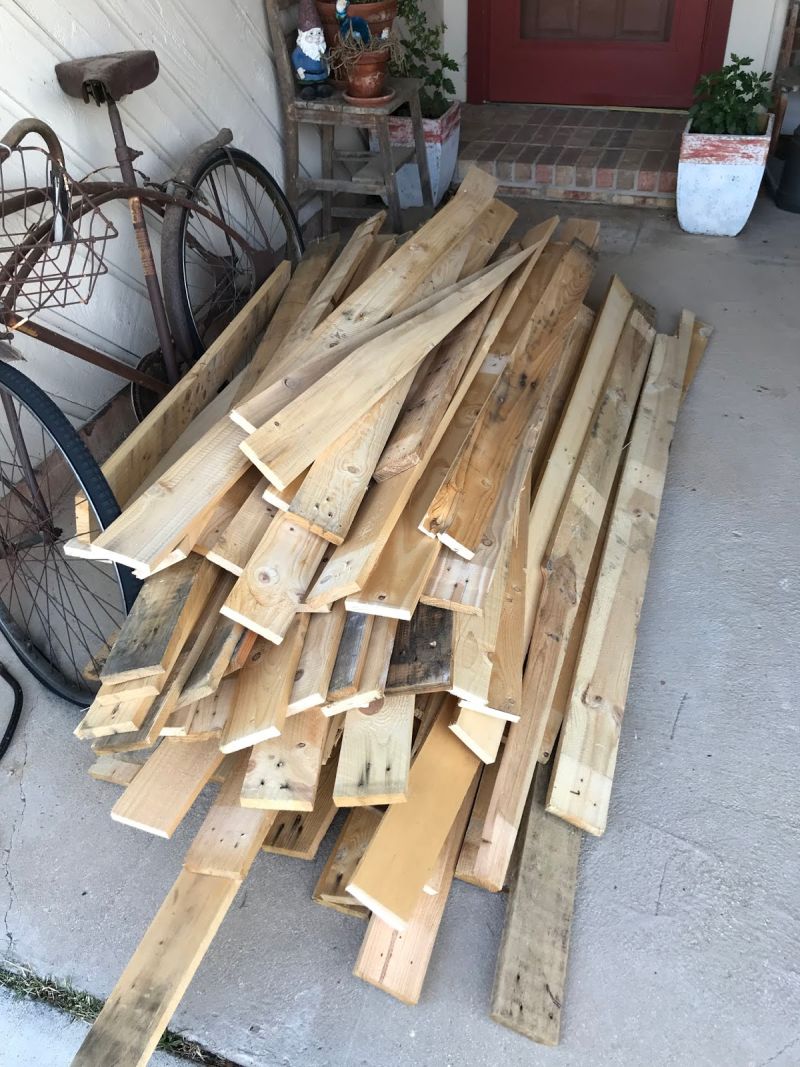 One Pallet Became a Pile of Wall Boards