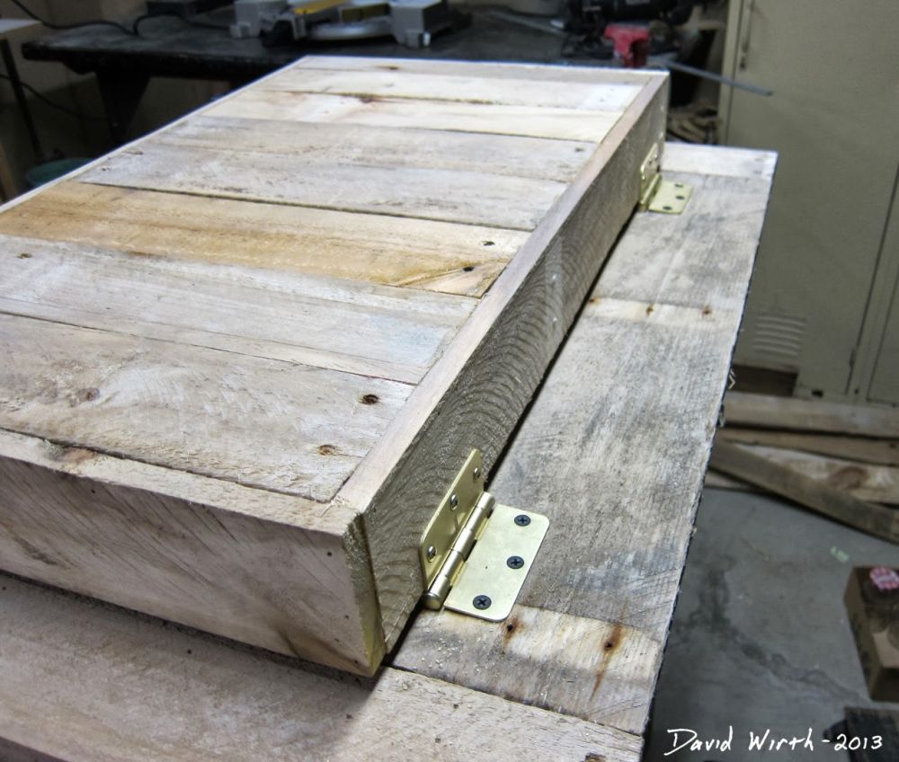 A Separate Wooden Lid Covered the Cooler