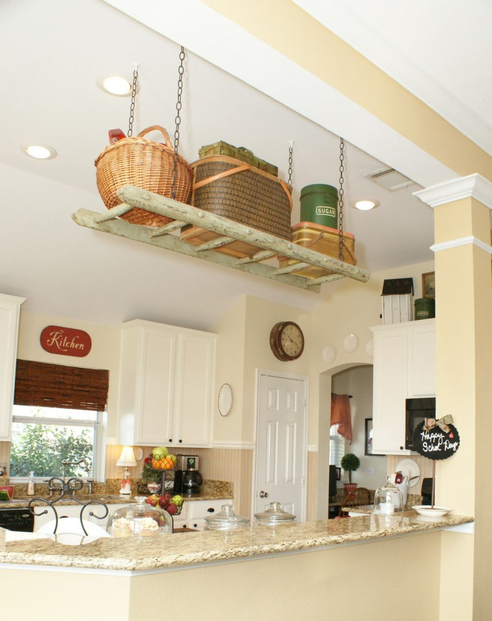 An Old Ladder Became the Kitchen's Most Talked-About Feature