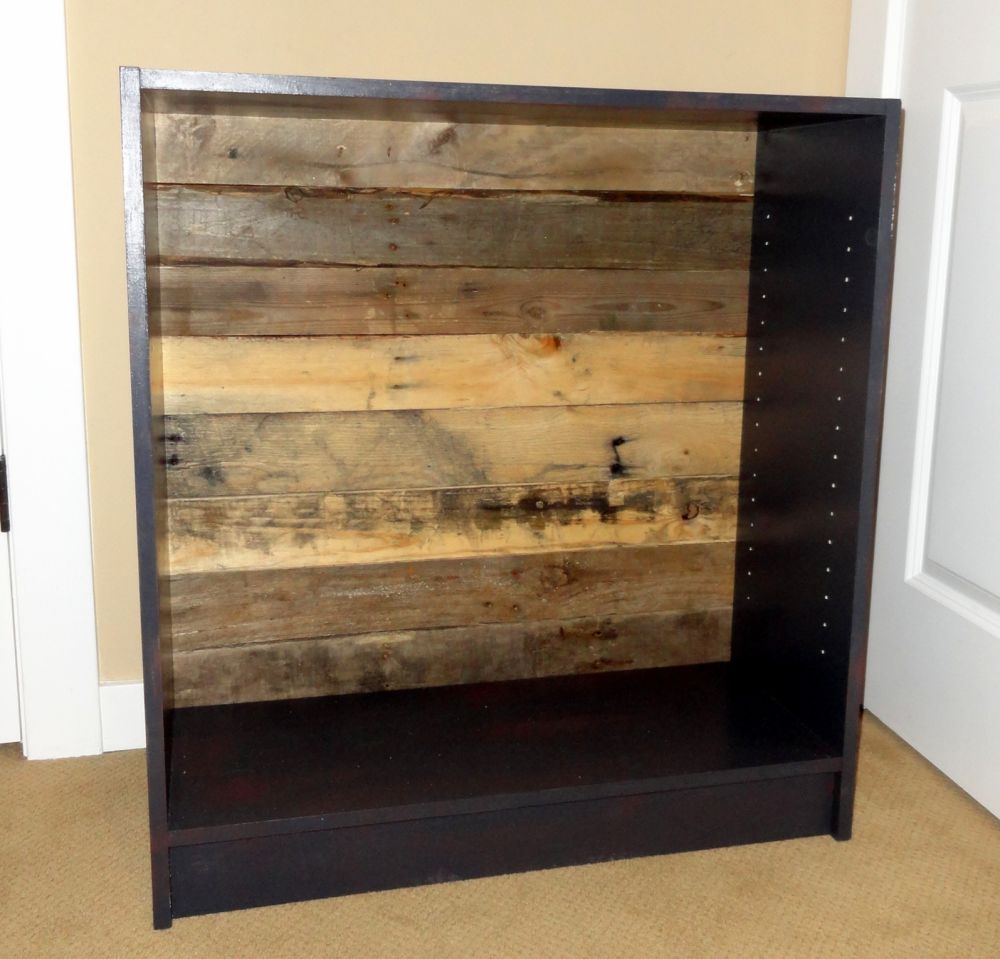 Bare Wood Remained Visible Behind the Shelves
