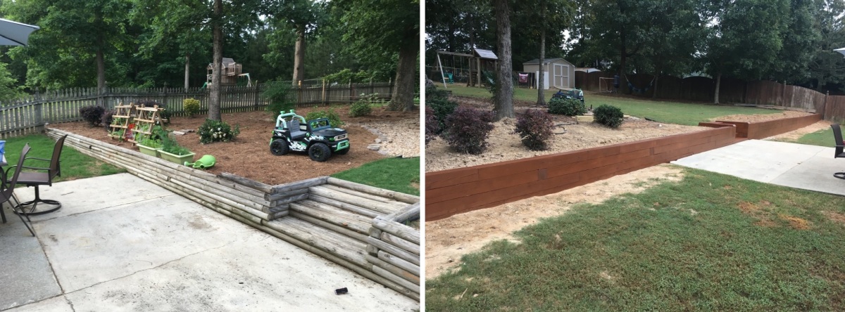 Before and After Shows the Scale of the Rebuild